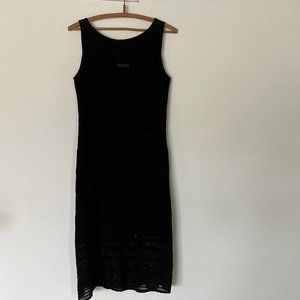 Sigrid Olsen Crepe Cocktail/Party Dress sz 8 Black